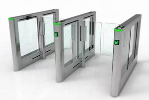 आरएफआईडी पैदल यात्री गति गेट फ्लैप बाधा और स्विंग बाधा घूमने वाला दरवाज़ा सिंगल लेन इनडोर गति गेट - Product Image 6