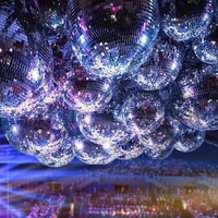 Boule de disco en verre décorative de 10 cm/12 cm/15 cm/20 cm/25 cm/30 cm/40 cm, grande boule de disco suspendue, boule de disco miroir de Noël