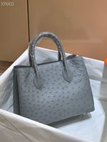 Sac fourre-tout de luxe fait main en cuir exotique avec logo personnalisé, en peau de crocodile et d'autruche véritable, pour femme, affaires et voyage, personnalisable avec votre marque