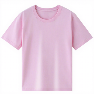 Man Undershirts 180 GSM Vintage Crewneck Short-Sleeve <strong>T-Shirt</strong> Solid Color Combed Cotton Front Printed Logo High Color Straight - Product Image 4