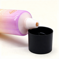 Tube souple cosmétique en plastique à double paroi blanc givré, avec bouchon à pression, pour crème pour les mains, lotion hydratante, soins de la peau, vide