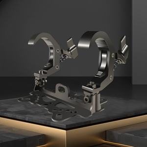 Équipement d'éclairage de scène professionnel, crochet de fixation double pliable universel noir pour éclairage - Product Image 3