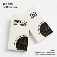 Boîte cadeau en papier rigide de luxe avec logo personnalisé pour téléphone portable, smartphone, accessoires électroniques avec insert en EVA protecteur