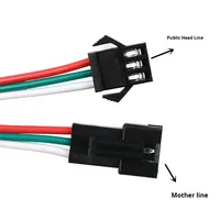 Faisceau de câblage électrique 2, 3 et 4 broches, connecteurs mâles et femelles SM2.54 et JST, câble terminal, gaine PVC, indice de protection IP44, pour batterie