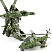 Juguete de Avión de Combate Militar con Deformación de un Clic, 2 en 1, Transformable en Robot, para Niños, Regalo