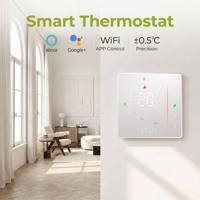 Termostato Wifi Beca BHT-006 para Calefacción por Suelo Radiante, 5A 16A, Antiinflamable, PC + ABS