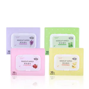 Meilamei, 50 шт в наборе, женские влажные салфетки для снятия макияжа Высокое качество влажных салфеток ткани E2047/ E2048/E2049/E2050