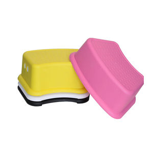 Kids plastic step stool bathroom/toilet anti-slip cartoonstep stool baby steakable step stool
