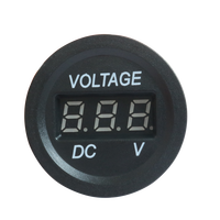A04 DC 12V 24V Tampilan LED Digital Pengukur Tegangan Mobil