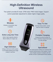 Scanner corporel portable sans fil USB WiFi, mini sonde de surveillance pour animaux de compagnie, appareil d'échographie vétérinaire portable 0,96''