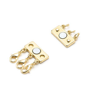 JF2207 beliebte versilberte 2 3 doppelte dreireihige geschichtete Halskette Schmuck Magnet verschluss mit Karabiner verschluss - Product Image 6