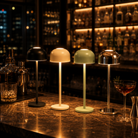 Lampe de table champignon minimaliste contemporaine à commande tactile, alimentée par batterie, sans fil, à intensité variable pour bar, hôtel, chambre à coucher