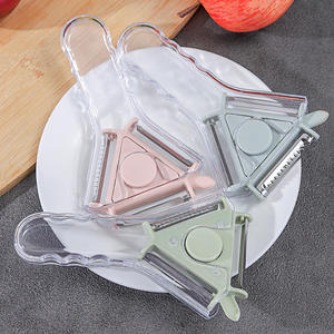 Éplucheur de légumes multifonction en plastique PP, couteau à éplucher les pommes, râpe à melon, pour éplucher les fruits et les pommes de terre - Product Image 1