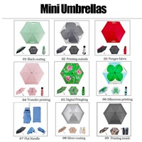 Bon parapluie miniature publicitaire léger, pliable, coloré, anti-UV, avec logo