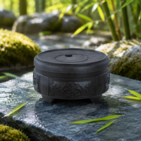 Plateau de pot de fleurs rétro moderne avec trous de drainage, pliable, en plastique, pour extérieur, auto-arrosant, résistant à la rouille, base de stockage d'eau