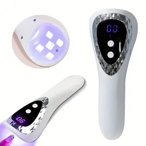 โคมไฟเล็บยูวี LED แบบพกพา ชาร์จผ่าน USB โคมไฟทำเล็บขนาดเล็ก เครื่องอบเล็บพร้อมหลอดไฟ 5 ดวง แห้งเร็วสำหรับเจลทาเล็บ - Product Image 5