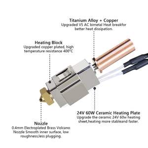 YouQi <span class=keywords><strong>3D</strong></span> Printer Parts Upgrade Ceramic Hotend <span class=keywords><strong>Kobra</strong></span> 2 Series Hot End Print Head pour <span class=keywords><strong>imprimante</strong></span> <span class=keywords><strong>3D</strong></span> - Product Image 5
