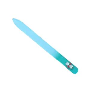 Glass Nail File Buffer Art Files File Pack VW-GNF-010 Durable Crystal Tool/ Wholesale Supplier Glass Double Nano Glass 14*1.2cm