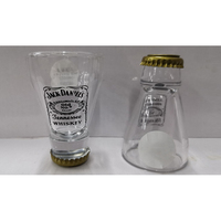 Logo personnalisé couleur unique bouteille souvenir verre à liqueur gobelet verres à liqueur