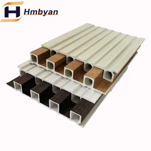 wood grain 4x8 wpc pvc sheet wall cladding indoor interior decoration wpc composite board wpc fluted wall panel