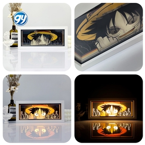 100 Nuove Lampade da Tavolo LED RGB RC Personalizzate, Artigianali con Incisioni Laser, Luci da Parete <span class=keywords><strong>Anime</strong></span> 3D, Scatola Luminosa con Ritagli di Carta - Product Image 2