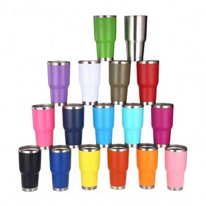 Cadeaux promotionnels 30oz. Gobelets sans pied en acier inoxydable de marque avec paille pour la bière - Product Image 3