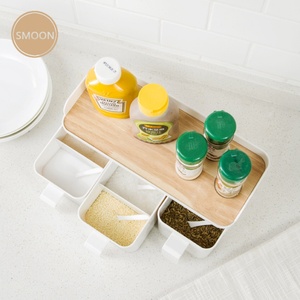 Boîte distributrice d'assaisonnements de cuisine, pot à condiments multifonction, récipient à épices - Product Image 5