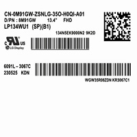 Écran LCD TFT Buyee neuf de 13,4 pouces LQ134N1JW01 LP134WU1-SPB1 sans fonction tactile, résolution 1920x1200 pour ordinateur portable XPS 13 Plus 9320 9315