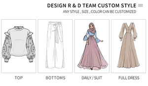 กระโปรงยาว Baju kurung สีชมพูคุณภาพพรีเมี่ยมและเซ็ตเสื้อปักลายสำหรับแบบดั้ง<span class=keywords><strong>เด</strong></span>ิม - Product Image 6