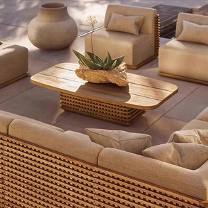 Modern Luxury 8 Seater Outdoor Dining <strong>Table</strong> Set Solid Wood Teak Handmade High UV Resistant for <strong>Patio</strong> Garden - Product Image 3