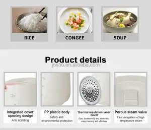 2023 Schlussverkauf 1,2 L 1,5 Tasse Kapazität weiße Farbe kleiner Mini-Reiskocher für die Küche