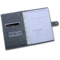 Немецкая мать войлочный Держатель для паспорта прямоугольный полиэстеровый чехол для беременных складной с вышивкой в европейском стиле для хранения