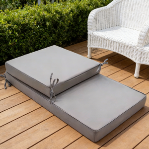 Waterproof Foam-Filled Rectangular Outdoor <strong>Bench</strong> Cushion Back Cushion Removable Washable 100% Polyester Memory Massage for Patio - Product Image 2