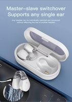 Earbud TWS Q60 Model 2026 Berkualitas Tinggi, Dapat Disesuaikan, LED Indikator Baterai, Desain Open Ear, Nirkabel, untuk Olahraga
