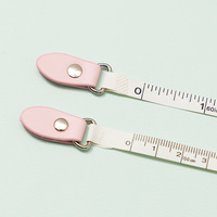Cinta Métrica Retráctil de Plástico con Diseño de Dibujos Animados en Color Macaron, 5.5cm*5.5cm*1.5cm, Herramienta de Medición para Coser