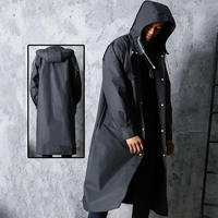 Imperméable à capuche réutilisable avec logo personnalisé, coupe-vent unisexe pour le tourisme, les activités de plein air, les trajets quotidiens et les voyages d'affaires