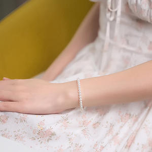 Zhuji Natural Freshwater Pearl <b>Bracelet</b> 4.5-5mm Hand <b>String</b> Near Strong Light 18K Gold DIY for Valentine's Day - Product Image 2