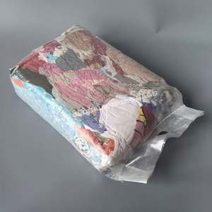 Trapos de Algodón 100% para Limpieza Industrial, Color Claro, 1 kg de Trapos de Lona Reciclada para Limpieza - Product Image 1