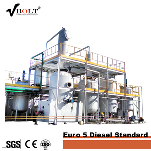 Convert Waste Used Oil <strong>Tires</strong> Plastics Rubber Oil To Diesel Fuel Oil Distillation Plant