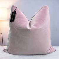 Housse de coussin décorative verte jacquard avec logo personnalisé pour canapé, hôtel et fournisseur domestique
