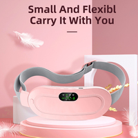 Cinturón Térmico Menstrual Recargable Phenitech con 4 Modos de Vibración y Masaje para Aliviar Cólicos Menstruales en Mujeres