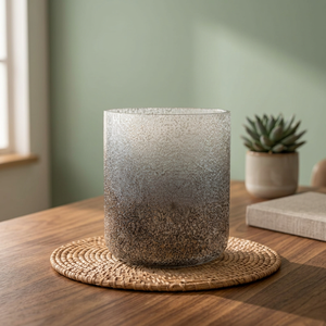 Custom Cylindrical Mosaic <b>Glass</b> Votive Holder Handmade <b>Heat</b> <b>Resistant</b> Empty for Christmas Home Decor - Product Image 2