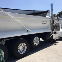 TZTY Couverture de camion personnalisée à usage intensif en plastique PVC Mesh Fabric Cargo Net Dump Trucks Tarp System Truck Cover à vendre