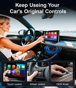 Adaptateur CarPlay sans fil 2026 – Connexion automatique, transforme le CarPlay filaire d'origine en sans fil, <span class=keywords><strong>Bluetooth</strong></span> Wi-Fi Plug & Play pour tous les modèles de voitures - Product Image 5