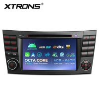 Autoradio Android XTRONS 7 pouces pour Mercedes-Benz Classe E W211 CLS W219 avec lecteur CD/DVD intégré, processeur octa-core, son AKM DSP DTS, GPS