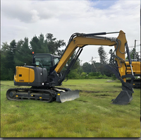 XE80U Excavatrice sur chenilles compacte à queue courte de 9,5 tonnes, garantie 1 an, pour travaux municipaux, aménagement paysager, construction, utilisation agricole, haute efficacité