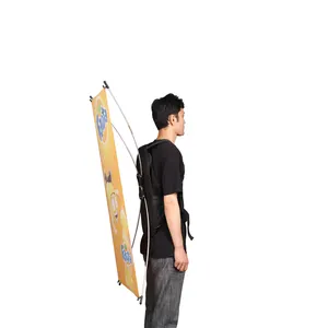 Weihai Wisezone-banderas de mochila, publicidad para caminar, <span class=keywords><strong>Banner</strong></span> Led para personas - Product Image 1