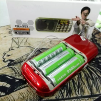 Mini haut-parleur en plastique CR 853, lecteur MP3, écran couleur LCD numérique, rechargeable par USB, audio portable, radio FM avec carte intégrée