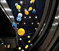 20CM Led planète boule Mercure Vénus Terre Mars Jupiter Saturne Uranus Neptune Pluton lustres suspensions