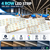 Bandes LED en gros, rubans LED multi-rangs, éclairage blanc chaud 3000K 4000K 6000K pour l'éclairage commercial, fabricant OEM ODM